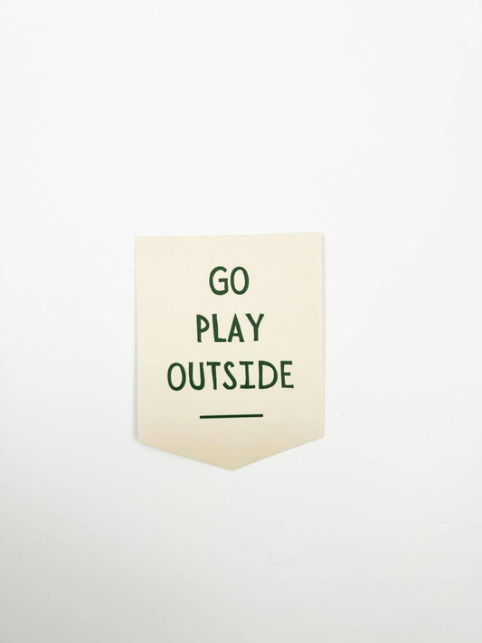 Go Play Outside Sticker Adventure Nature Sticker Laptop - homesewn