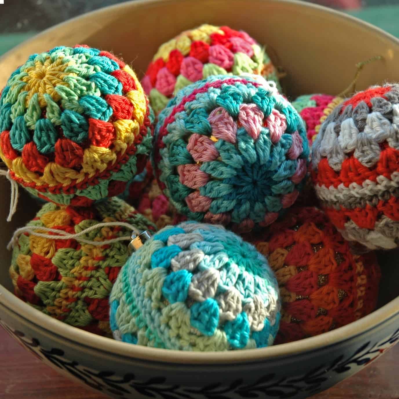 Snowflake - Candy Cane - Bauble Crochet Class