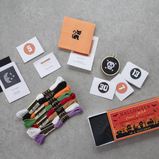 Halloween Cross Stitch Countdown Calendar - homesewn