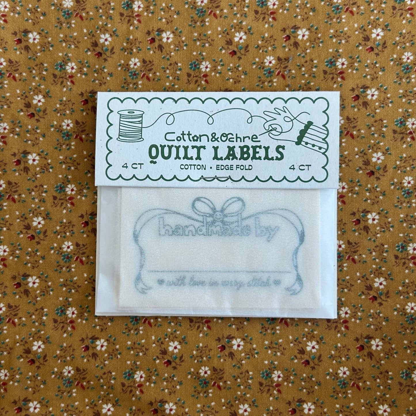 Happy Bow Quilt Labels - homesewn