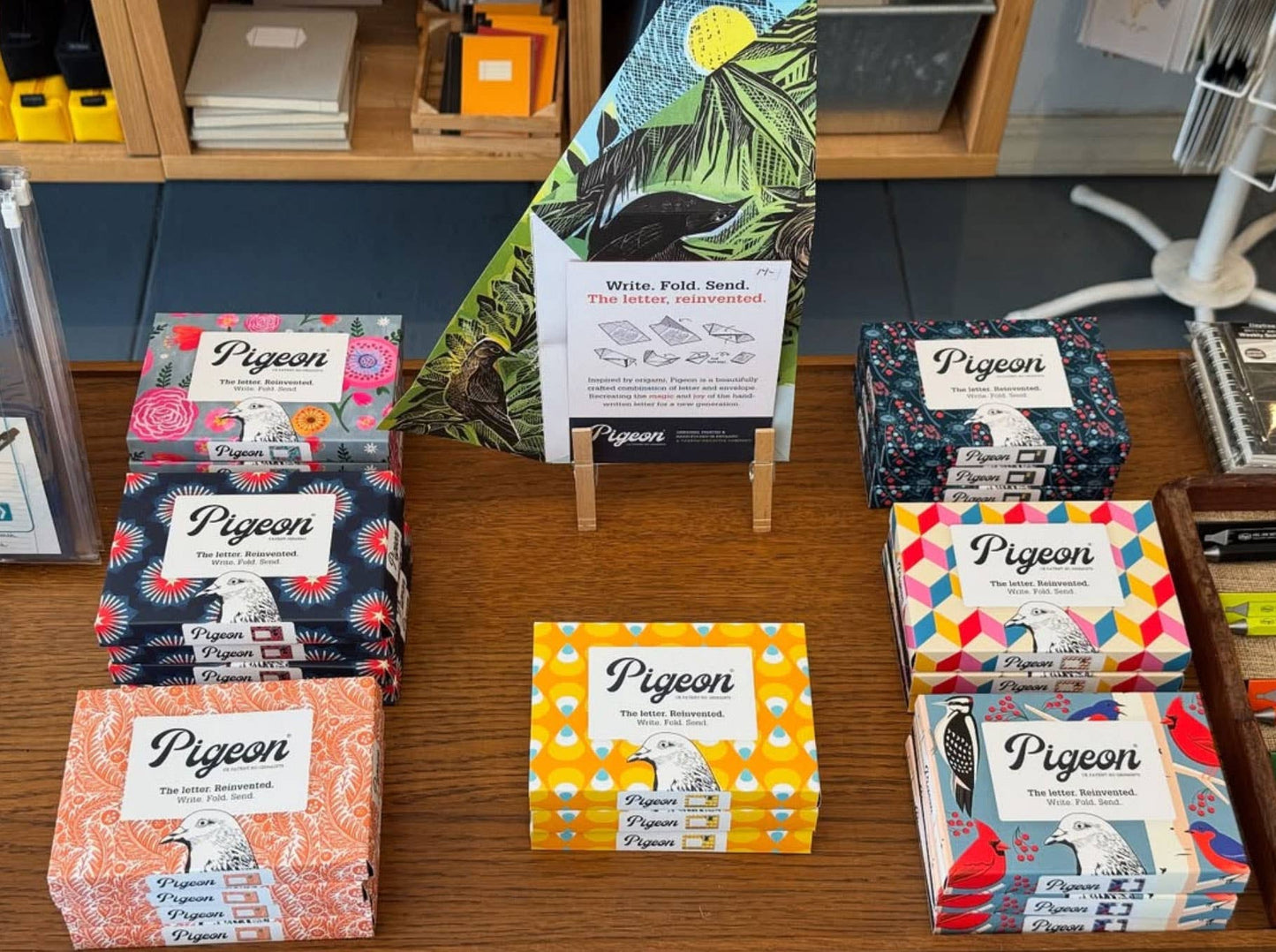 Hedgerow Pigeon, Folding Letter Set – Pack of 6 Letters - homesewn