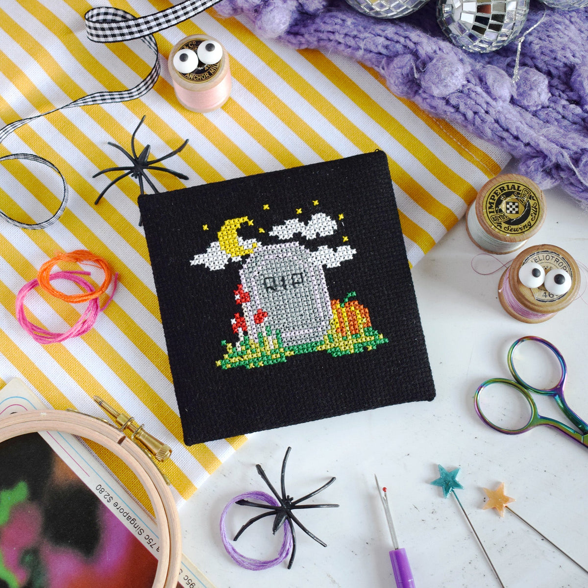 Gothic Grave Mini Cross Stitch Kit