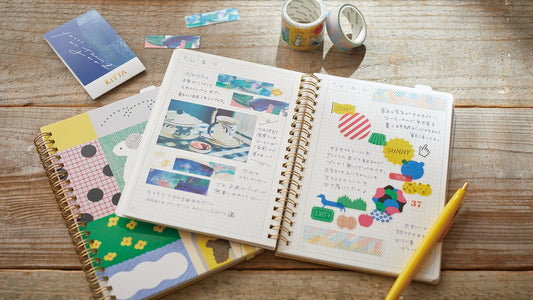 Hitotoki Ringed Comic Sized Notebook - homesewn