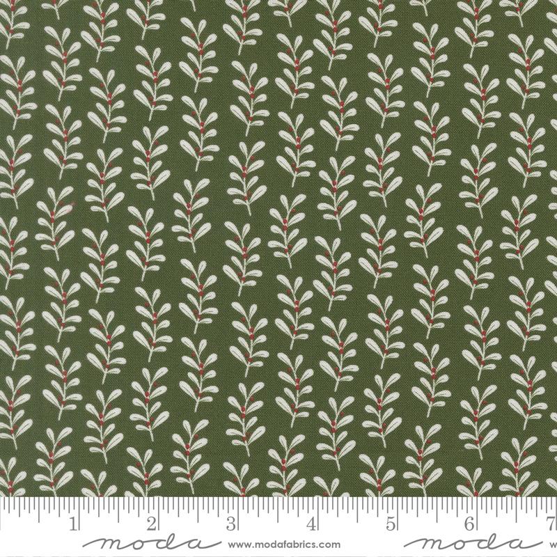Holly Stripes - Holly - Gingerbread Lane QUILTING COTTON/POPLIN - homesewn