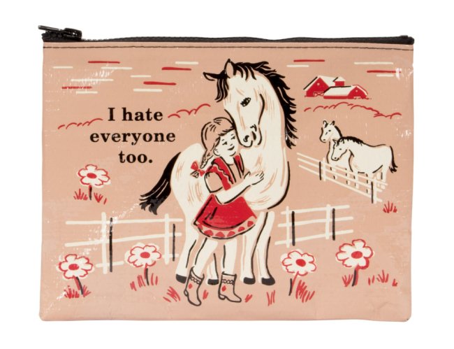 I Hate Everyone Too Zipper Pouch - homesewn