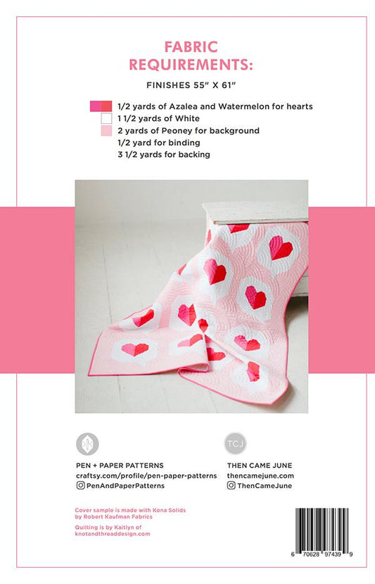 I Heart You - Modern Holiday Pattern - homesewn