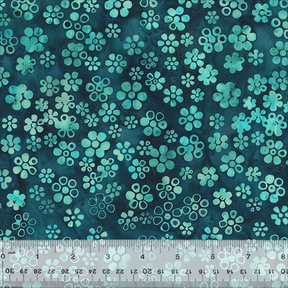 Iris Beauty Ð Star Garden Ð Lavender Batik Cotton Fabric - homesewn