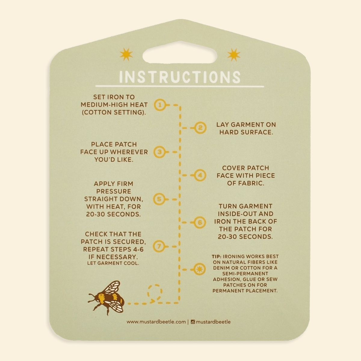 Iron on Patch: Insect Badges - homesewn