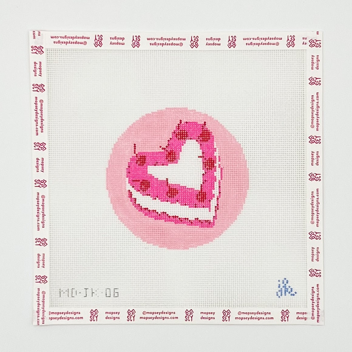 Jenny Koland: Heart Cake Needlepoint Mesh 18ct - homesewn