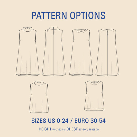 June dress sewing pattern - PDF PATTERN - homesewn