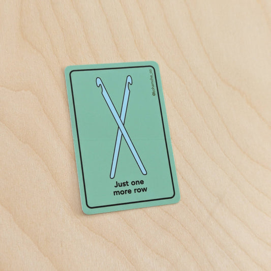 Just One More Row - Stickers for Knitting and Crochet - homesewn