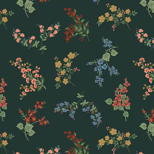 Amelia - Evergreen - Gracie Rifle Paper Co. Fabric