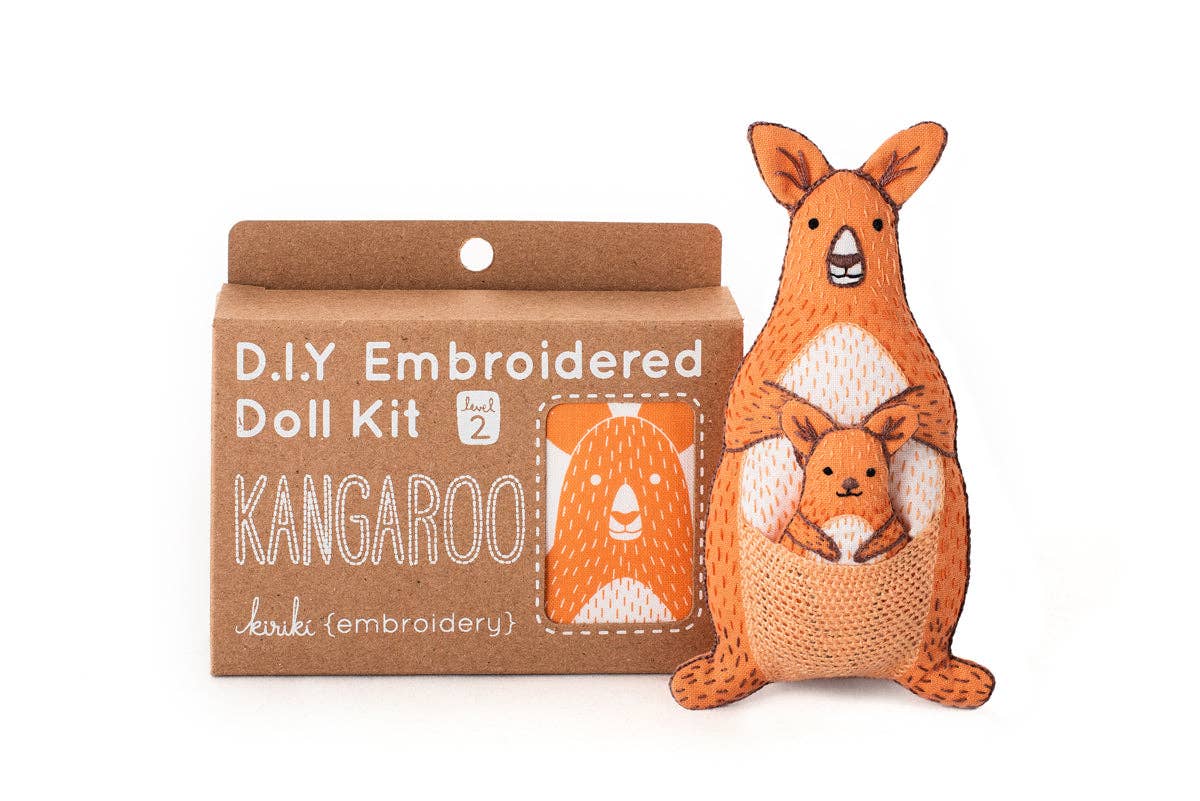 Kangaroo - Embroidery Kit - homesewn