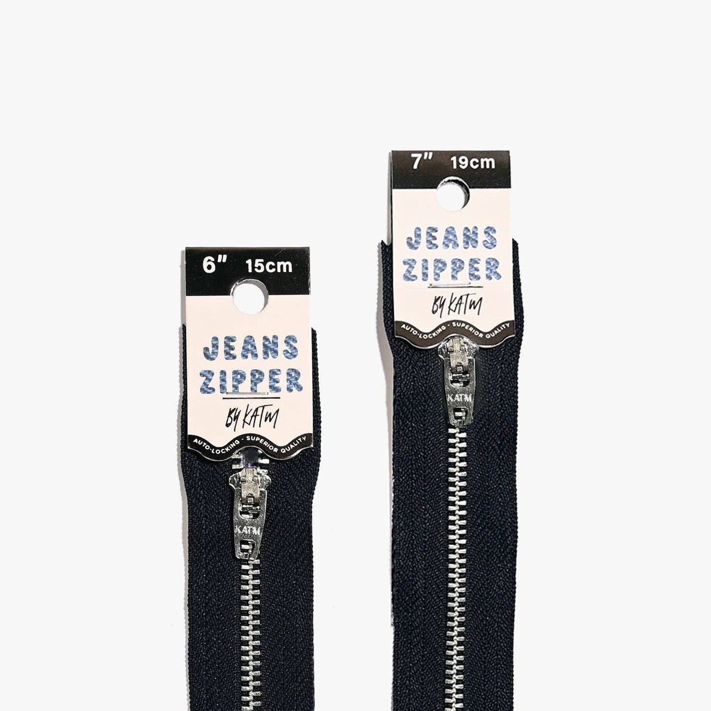 KATM Jeans Zipper | Navy - homesewn