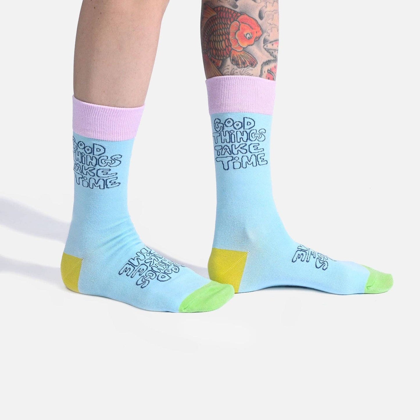 KATM Socks Good Things Take Time - homesewn