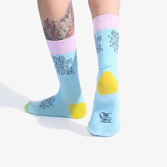 KATM Socks Good Things Take Time - homesewn