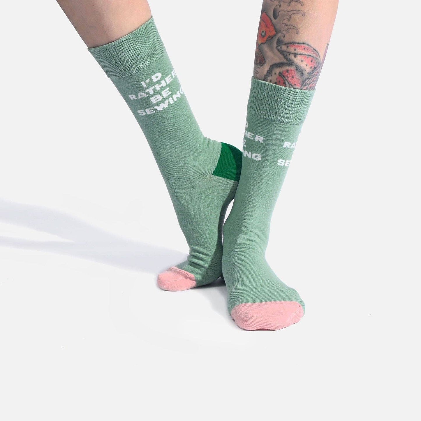 KATM Socks I'd Rather Be Sewing - homesewn
