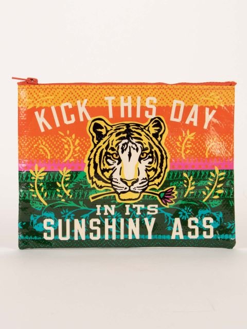 Kick this Day Zipper Pouch - homesewn