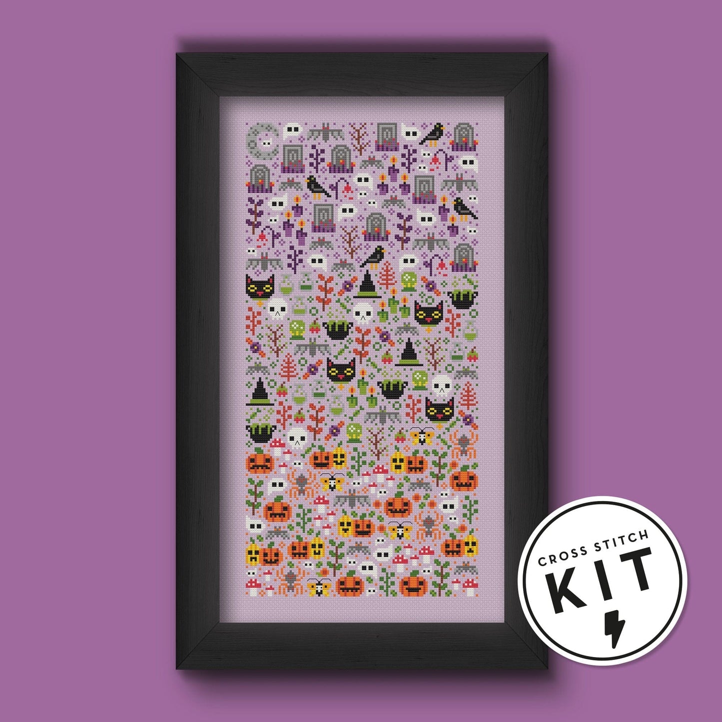 Halloween Garden Cross Stitch Kit