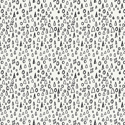 KNIT Cute Carvings Jersey Knit fabric - homesewn