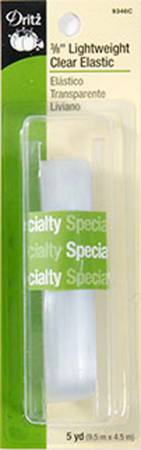 Lightweight Clear Elastic 3/8" x 5 yards - homesewn