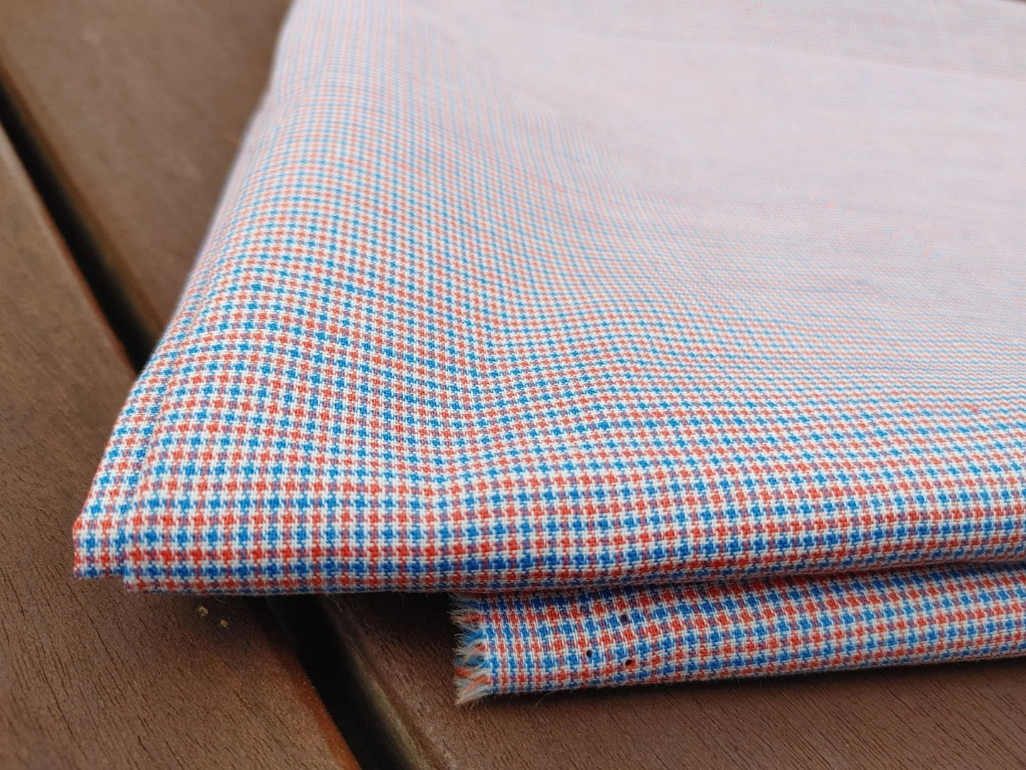 Linen Cotton Ramie Houndstooth Fabric 42" wide TLL - homesewn