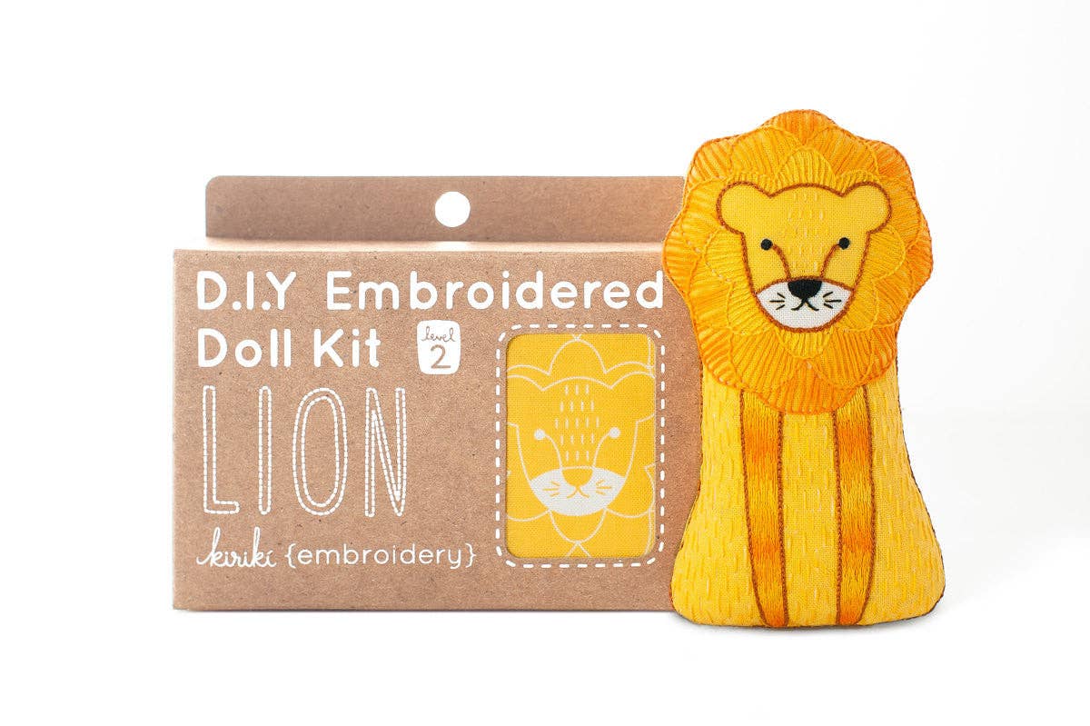 Lion - Embroidery Kit - homesewn