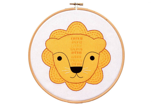 Little Lion - Hoop Art Kit - homesewn