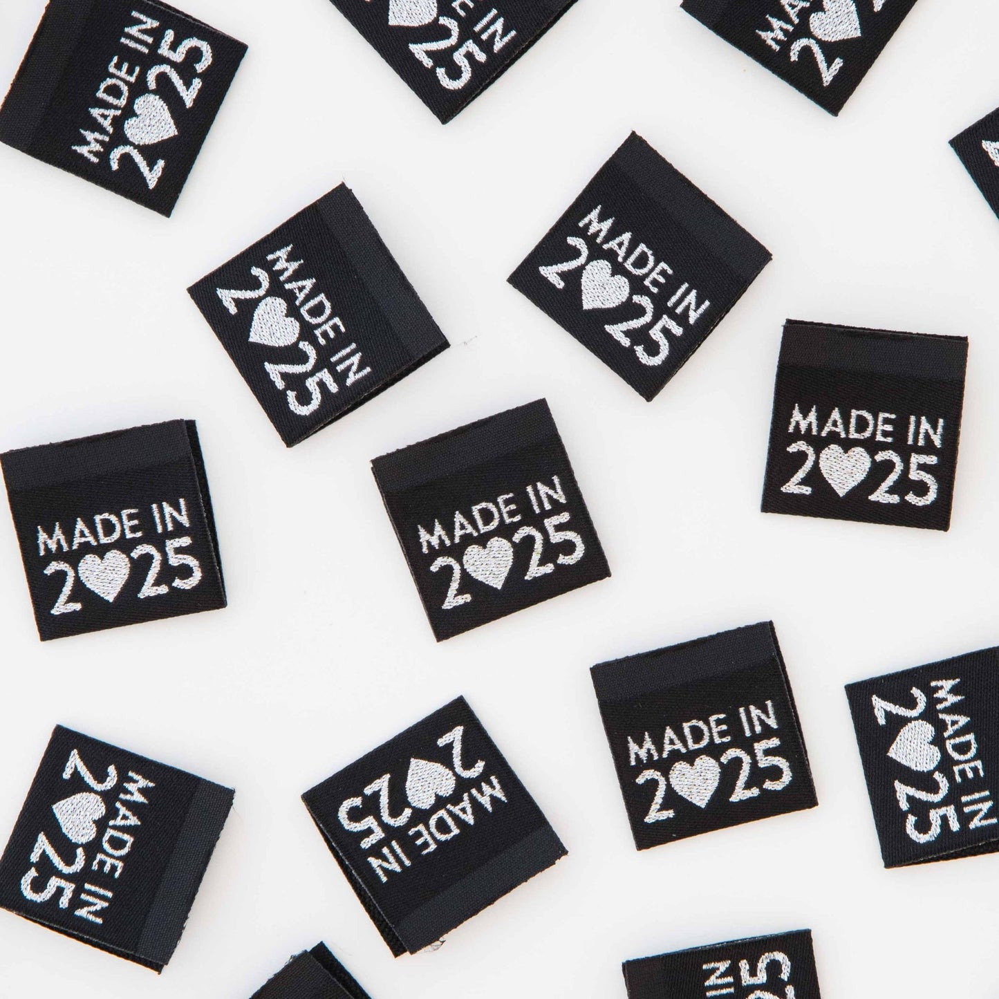 Made in 2025 Silver Woven Sewing and Quilting Labels - homesewn