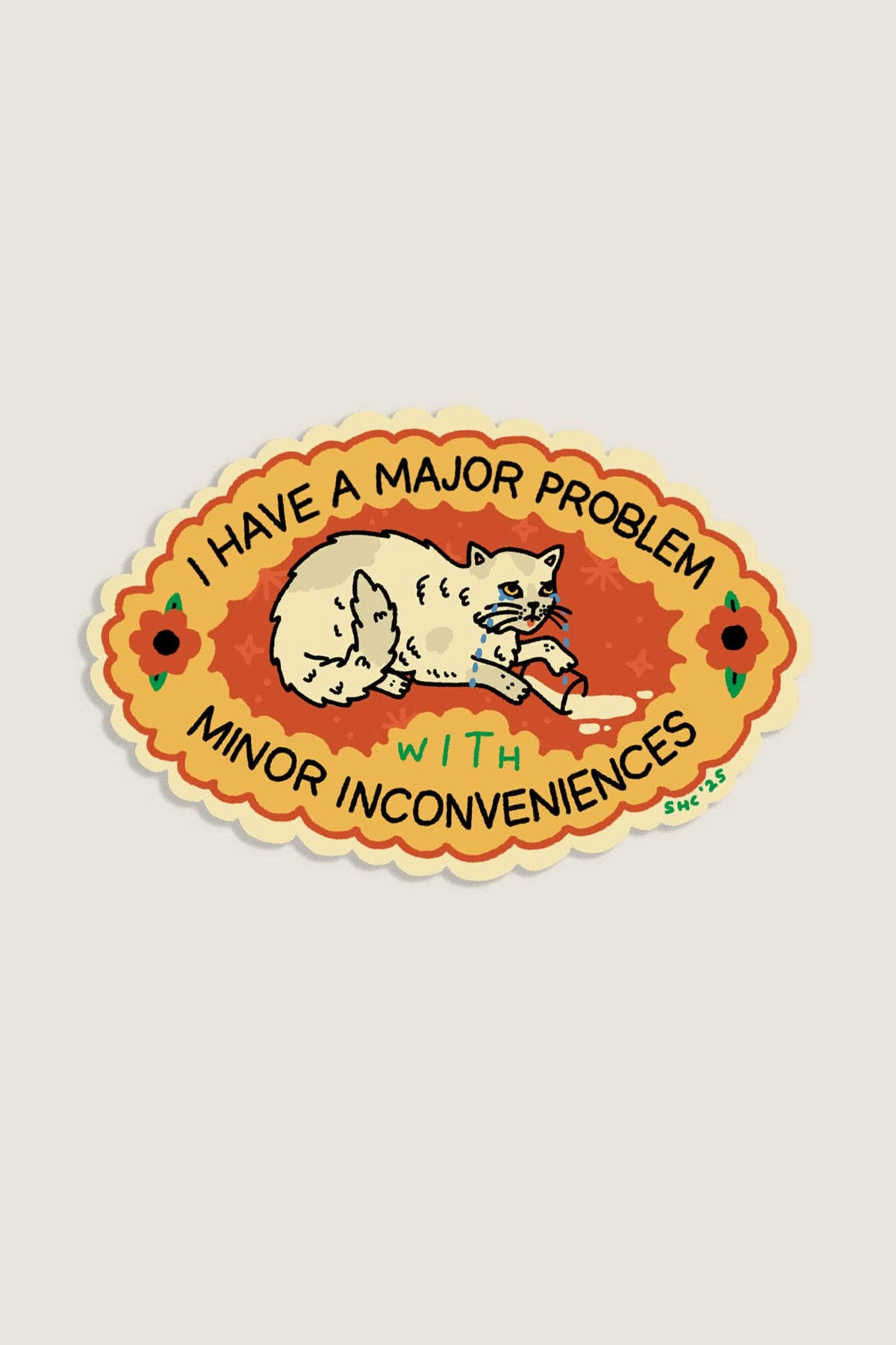 Major Problem Sticker | Waterproof Vinyl Sticker - homesewn