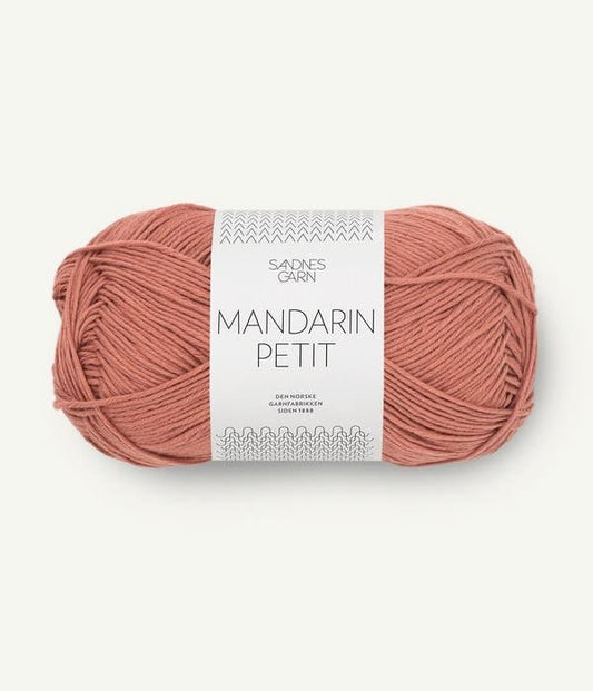 Mandarin Petit - 100% Cotton Fingering Weight Yarn - 50g - homesewn
