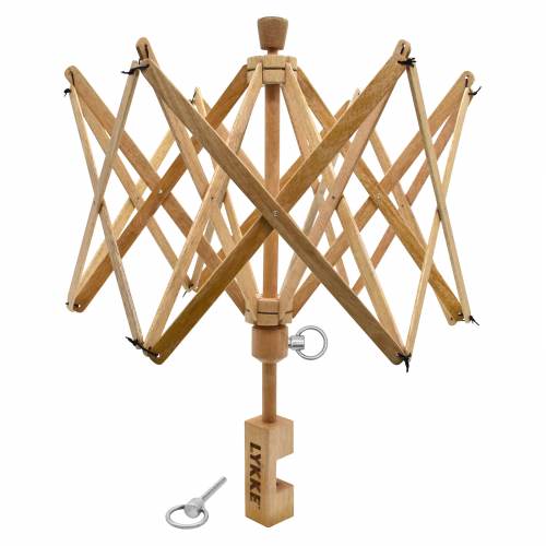 Mango Wood Umbrella Swift/Skein Winder - homesewn