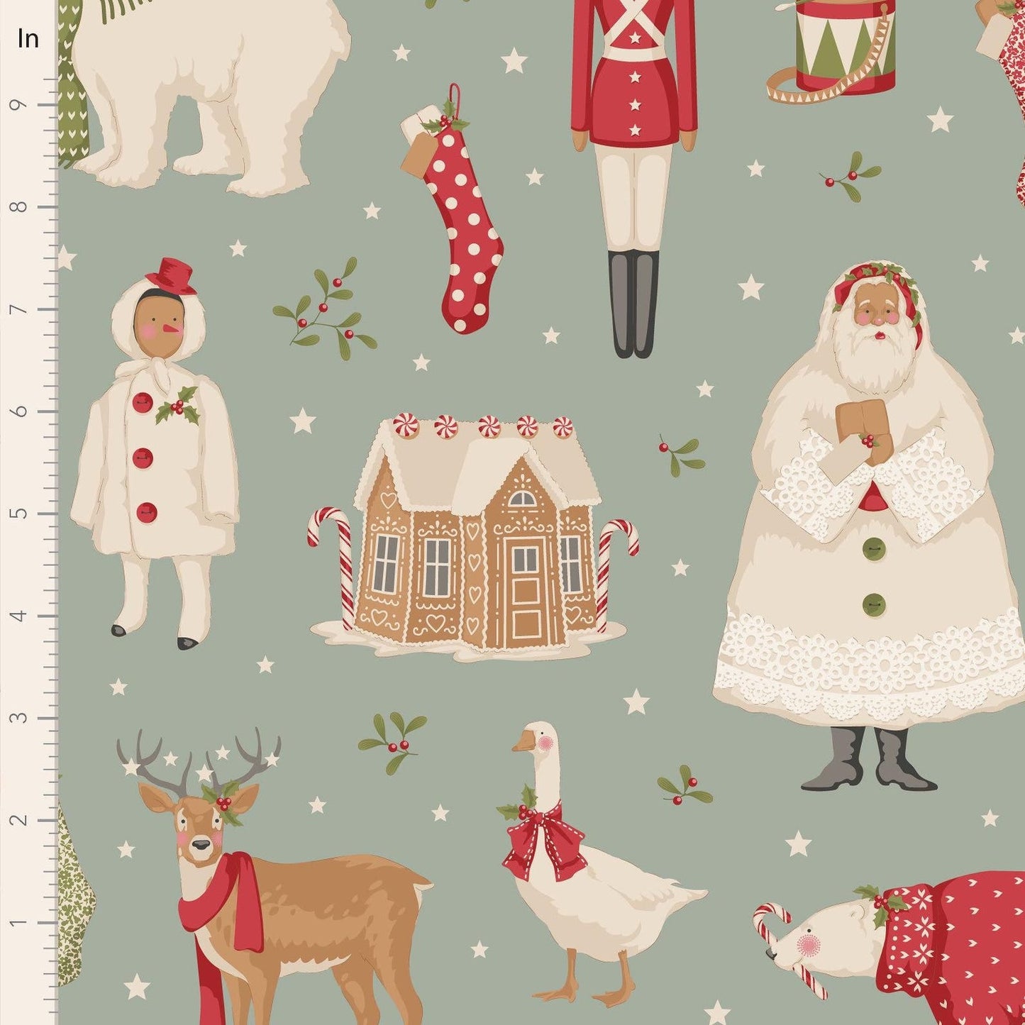 Merry Little Christmas - Winterfriends Duckegg - Tilda Quilting Cotton - homesewn