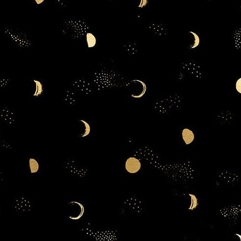 Moon Phase - Metallic Black - Firefly - homesewn