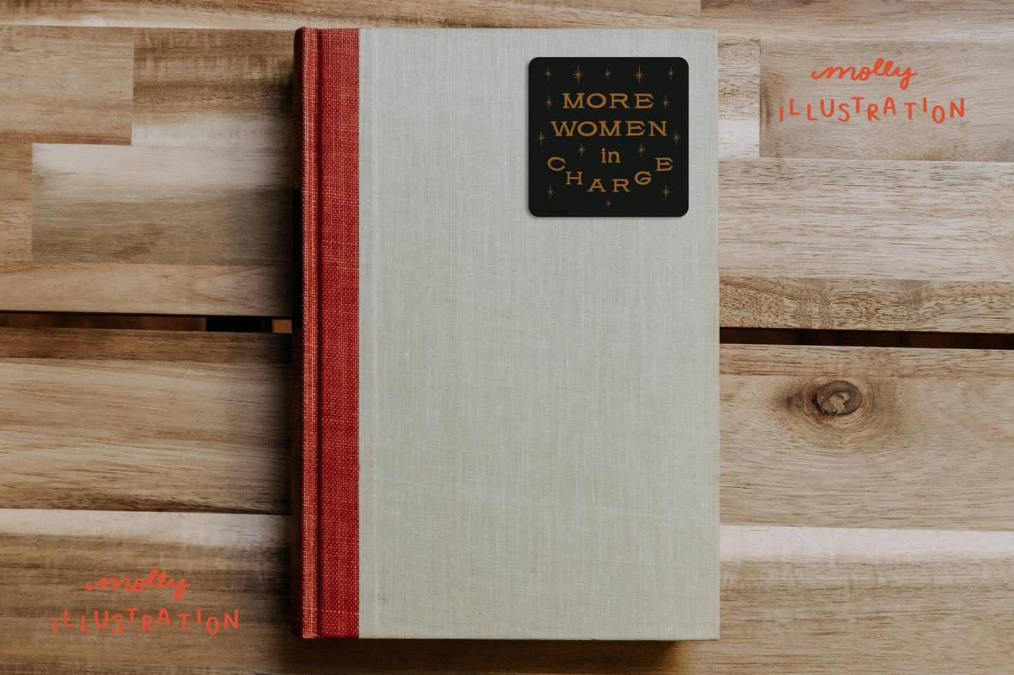 More Women In Charge Waterproof Vinyl Sticker - homesewn