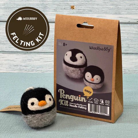 Needle Felting Penguin Kit - homesewn
