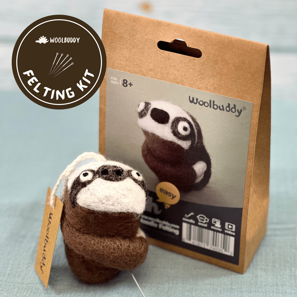Needle Felting Sloth Kit - homesewn