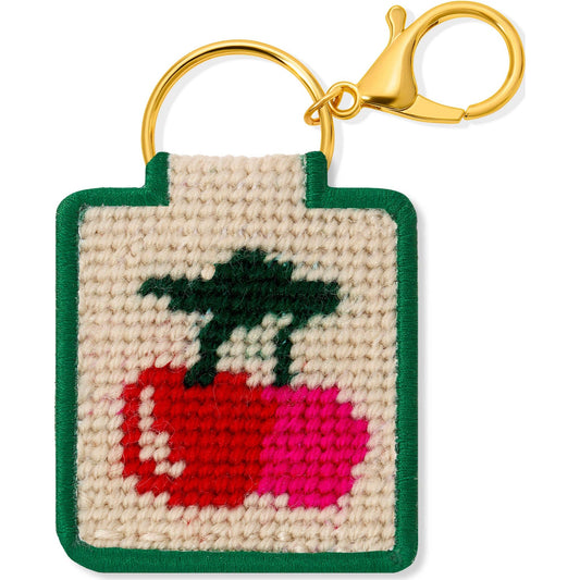 Needlepoint Keychain Kit - Cherries - homesewn
