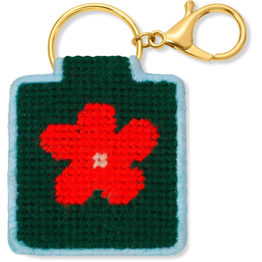 Needlepoint Keychain Kit - Flower - homesewn