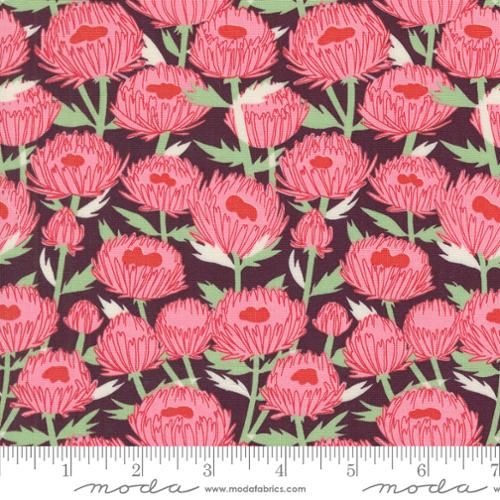November Florals - Merlot - Love Letter - homesewn