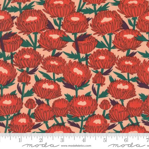 November Florals - Peach - Love Letter - homesewn
