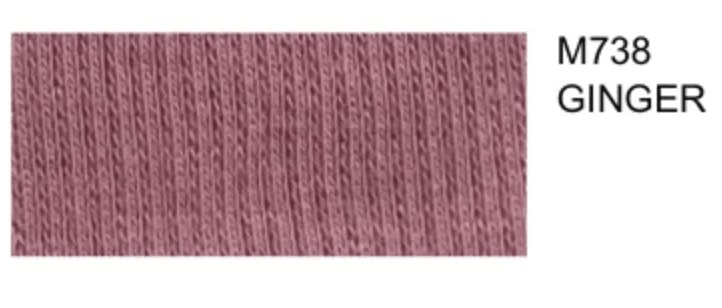Organic Cotton 2x2 RIBBING 7.1oz - Ginger - Stretch Rib Fabric 40" wide - homesewn