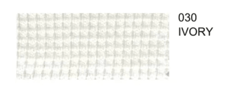Organic Cotton WAFFLE 7.7oz - Ivory - Stretch Knit Fabric 57" wide - homesewn