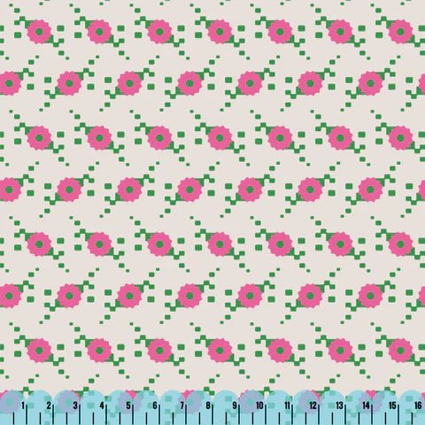 ORGANIC Digital Daisy - Orderly Fashion Modal Rayon 55" Wide - homesewn