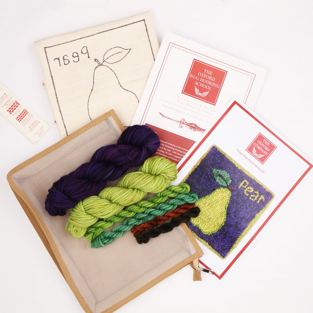 Oxford Punch Needle Kit - Purple Pear - homesewn