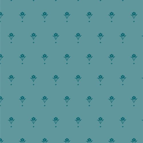 Painted Porcelain Spruce - QUILTING COTTON/POPLIN - Marigold - homesewn