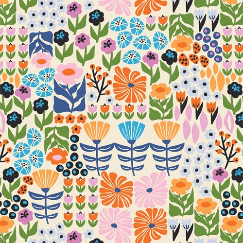 Petal Patchwork - Cur8tor Modernista - homesewn