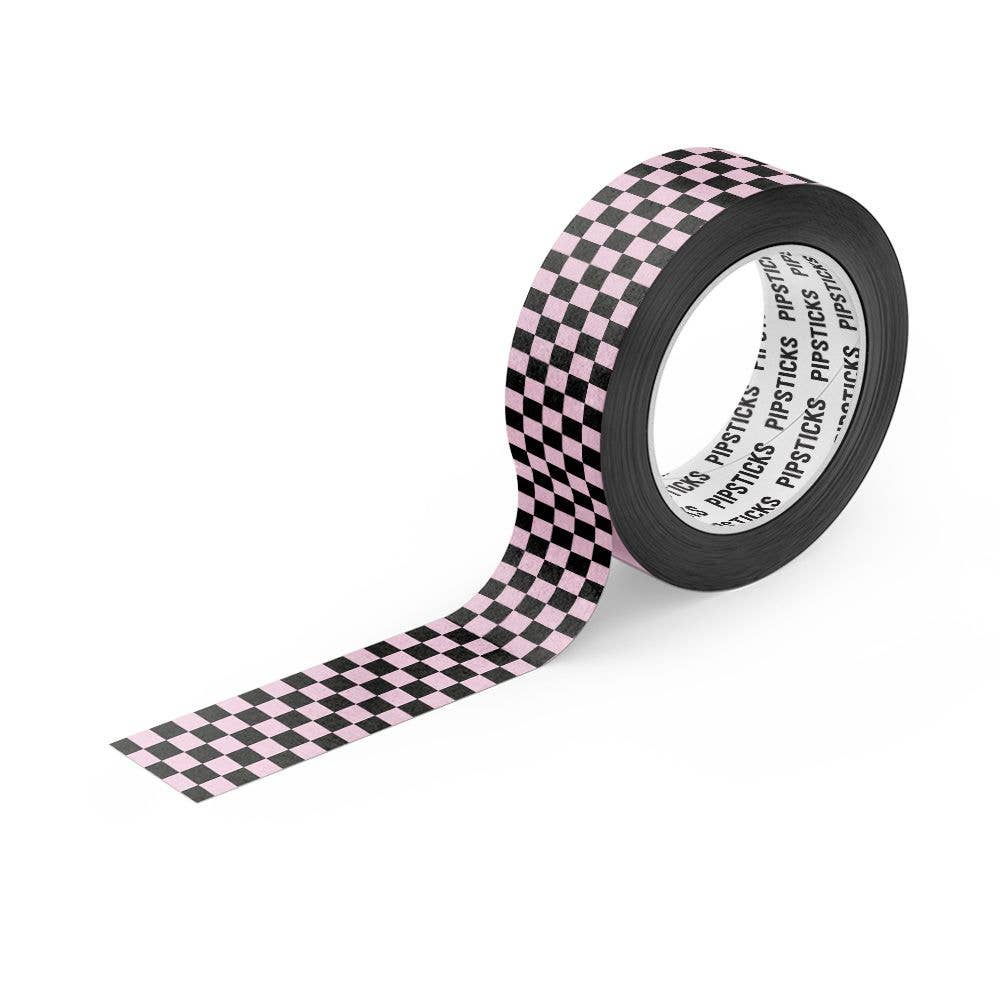 Pink Up The Check Washi Tape - homesewn