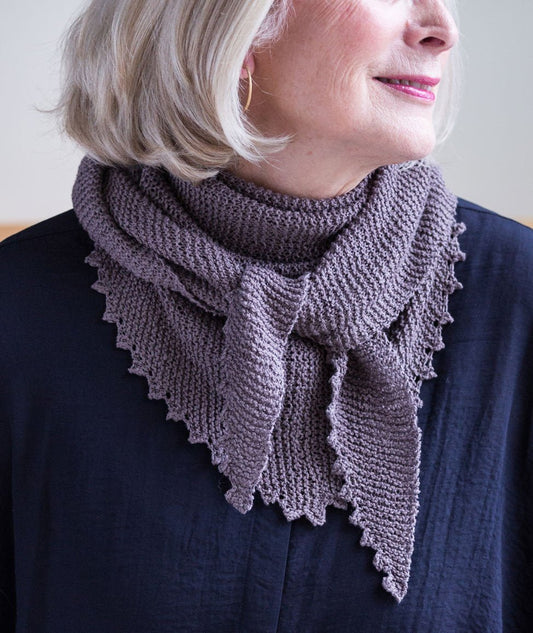 Pinking Shears Scarf Printed Knitting Pattern - homesewn