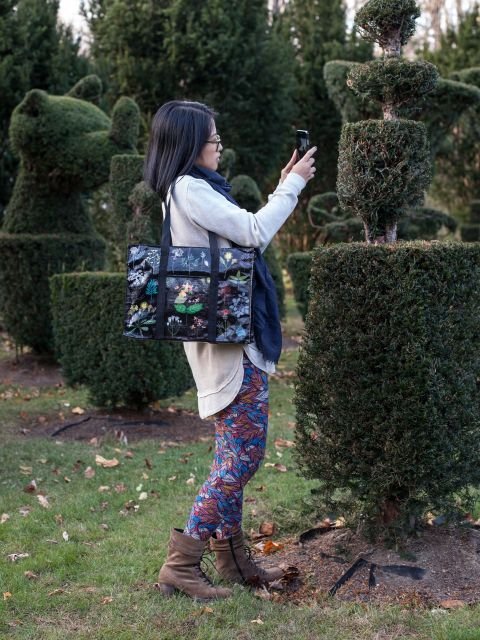 Plant Study - Shoulder Tote - homesewn